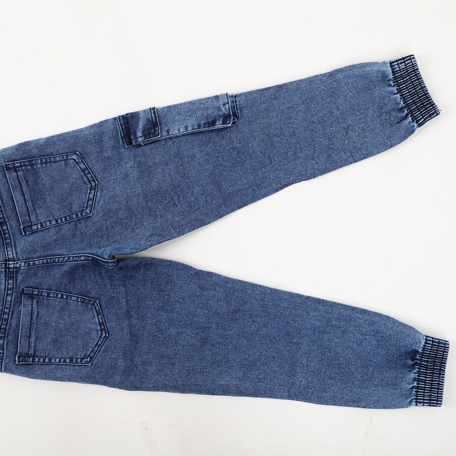 Boys' Regular Fit Classic Jeans, Dark Blue, large