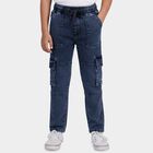 Boys Mid Blue Regular Fit Classic Jeans, Mid Blue, small