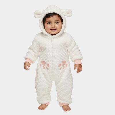 Infants White Hooded Casual Hipster Set