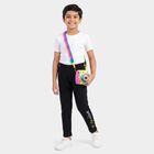 Boys' Black Straight Fit Graphic Printed Pyjama, काला, small
