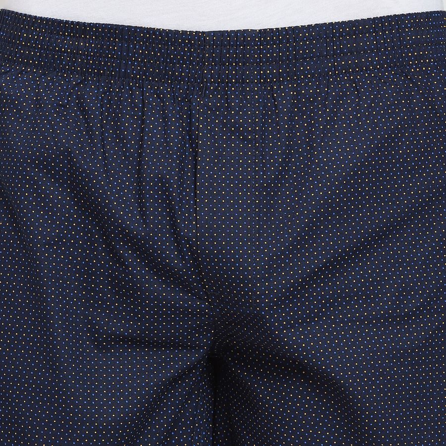 Men's Cotton Boxers, Navy Blue, large image number null