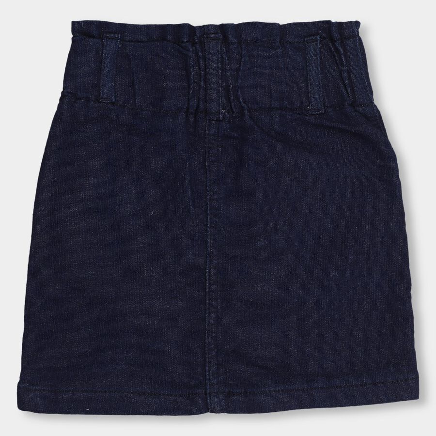 Girls' Skirt, गहरा नीला, large image number null