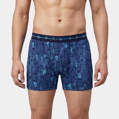 Men's Navy Blue Regular Fit Solid Trunks