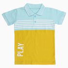 Boys Muted Mustard Green Cotton Round Neck Casual Half Sleeve T-Shirt, मस्टर्ड, small