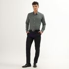 Men's Dark Green Cut Away Collar Slim Fit Formal Shirt, Dark Green, small image number null