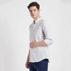 Printed Casual Shirt, White, small image number null