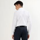 Men's Snow White Spread Collar Formal Shirt, सफ़ेद, small