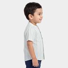 Infants Light Green Cotton Half Sleeve Classic Casual Shirt, Light Green, small