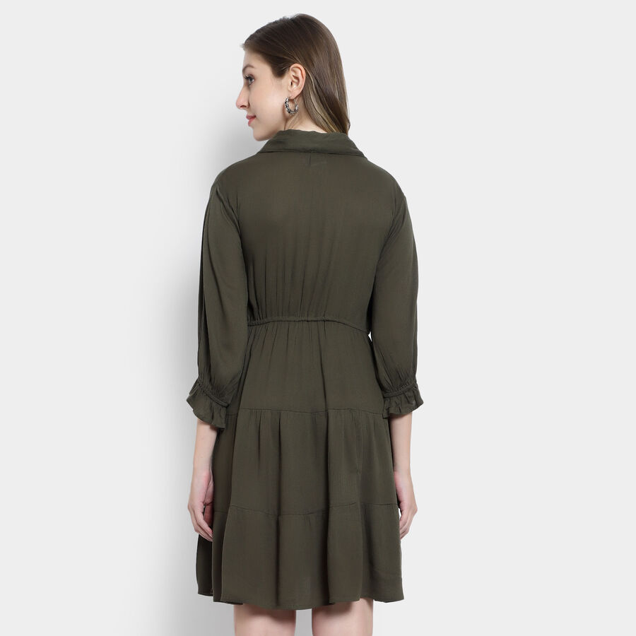 Solid Dress, Olive, large image number null