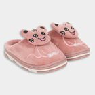 Kids Soft Dusty Pink Plush Slip-On Winter Slippers, Pink, small image number null