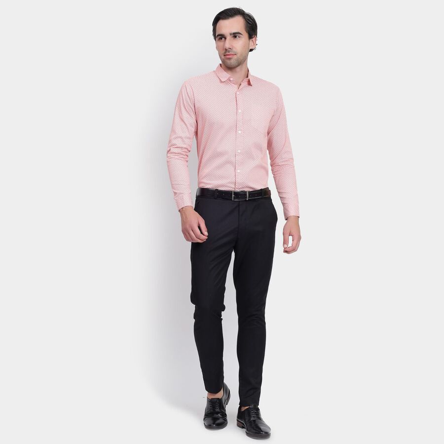 Men's Cotton Casual Shirt, हल्का गुलाबी, large image number null