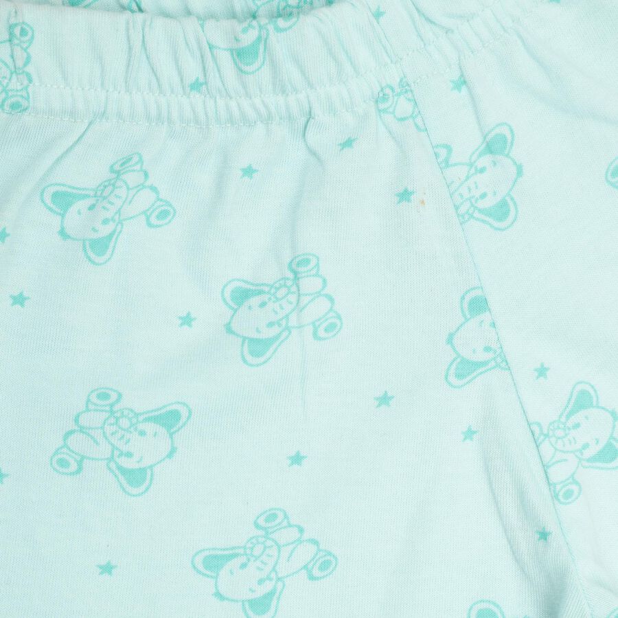 Infant Boys' 100% Cotton Baba Suit, हल्का हरा, large
