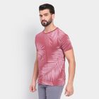 Men's 100% Cotton Round Neck Half Sleeves T-Shirt, Light Pink, small