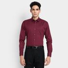 Men's 100% Cotton Formal Shirt, Wine, small image number null