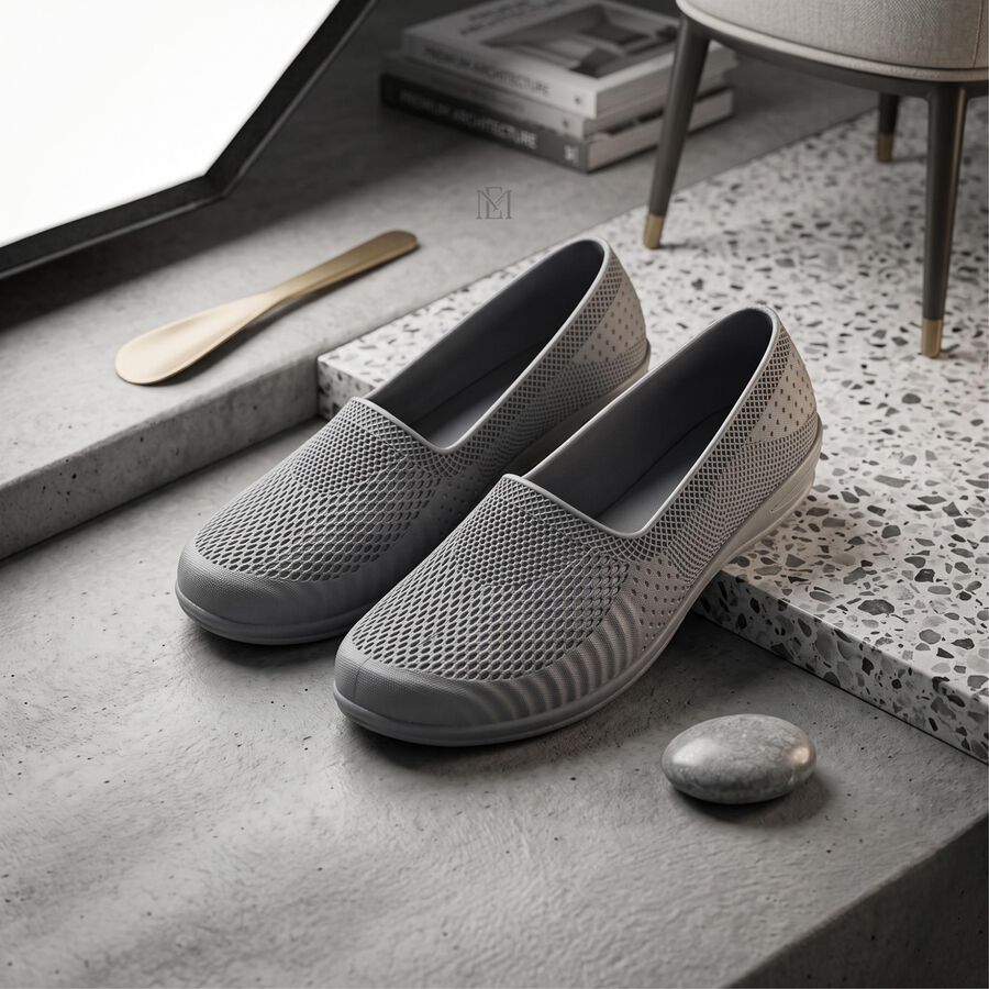 Women's Grey Slip-On Casual Shoes, Grey, large
