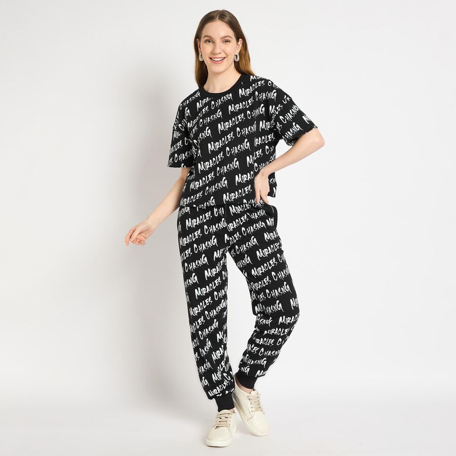 Ladies' Co-ord set , Black, large image number null