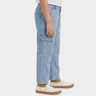 Boys' Blue Regular Fit Jeans, हल्का नीला, small