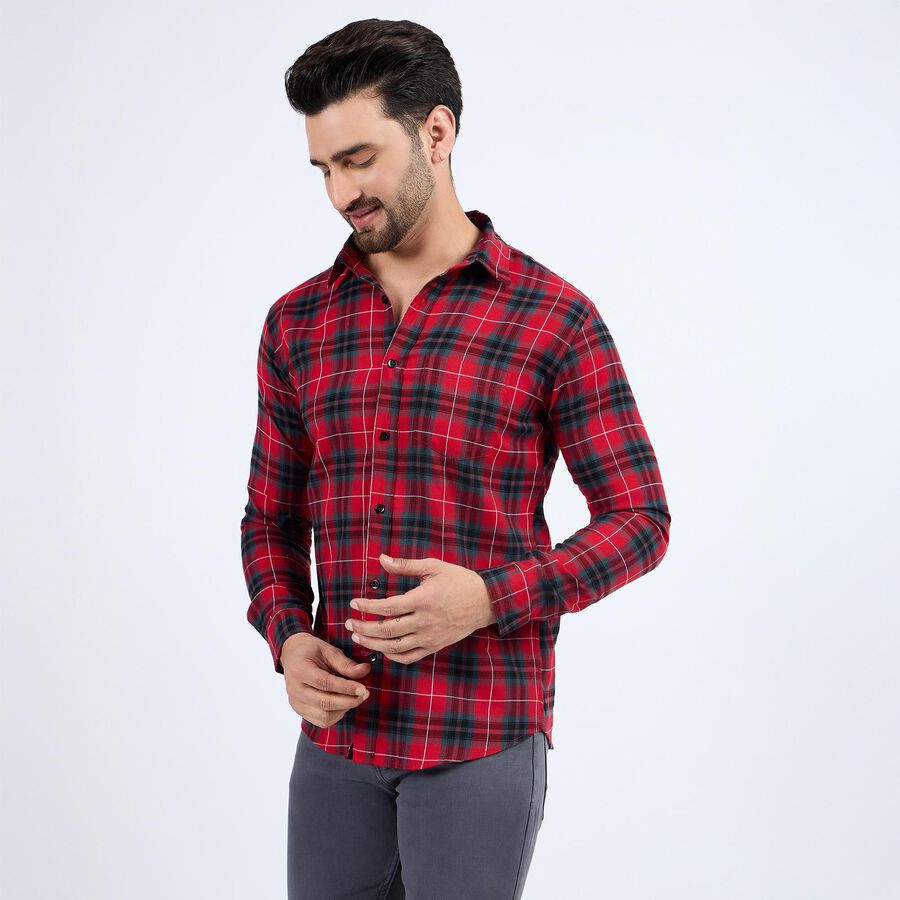 Men's Casual Shirt , लाल, large image number null