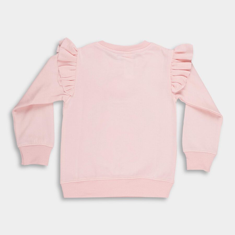 Girls' Sweatshirt, Light Pink, large image number null