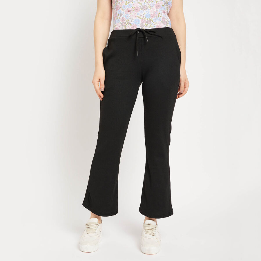 Solid Joggers, काला, large image number null