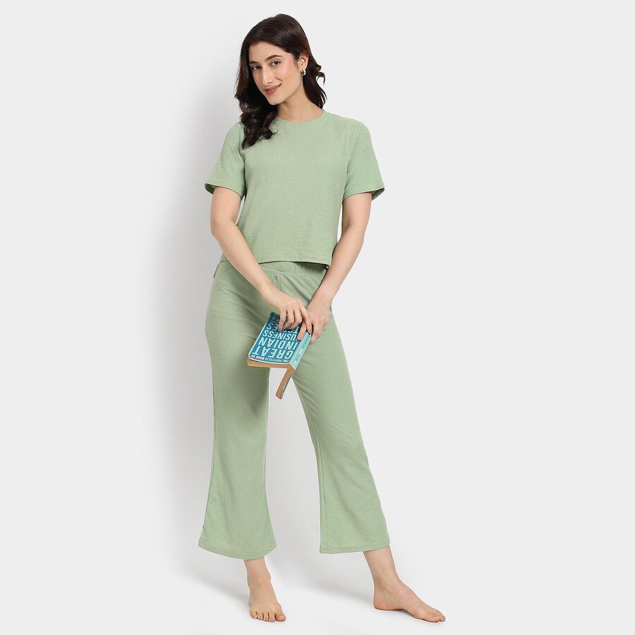 Ladies' Night Suit, Light Green, large image number null