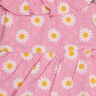 Girls' 100% Cotton Frock , गुलाबी, small image number null