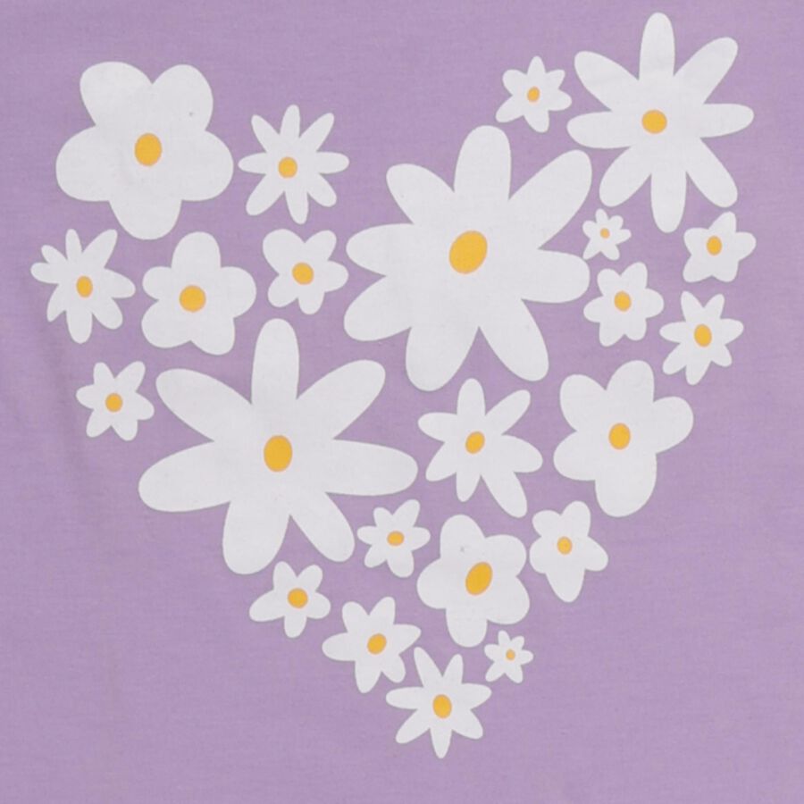 Girls Lilac Upper and Bottom Set, Lilac, large