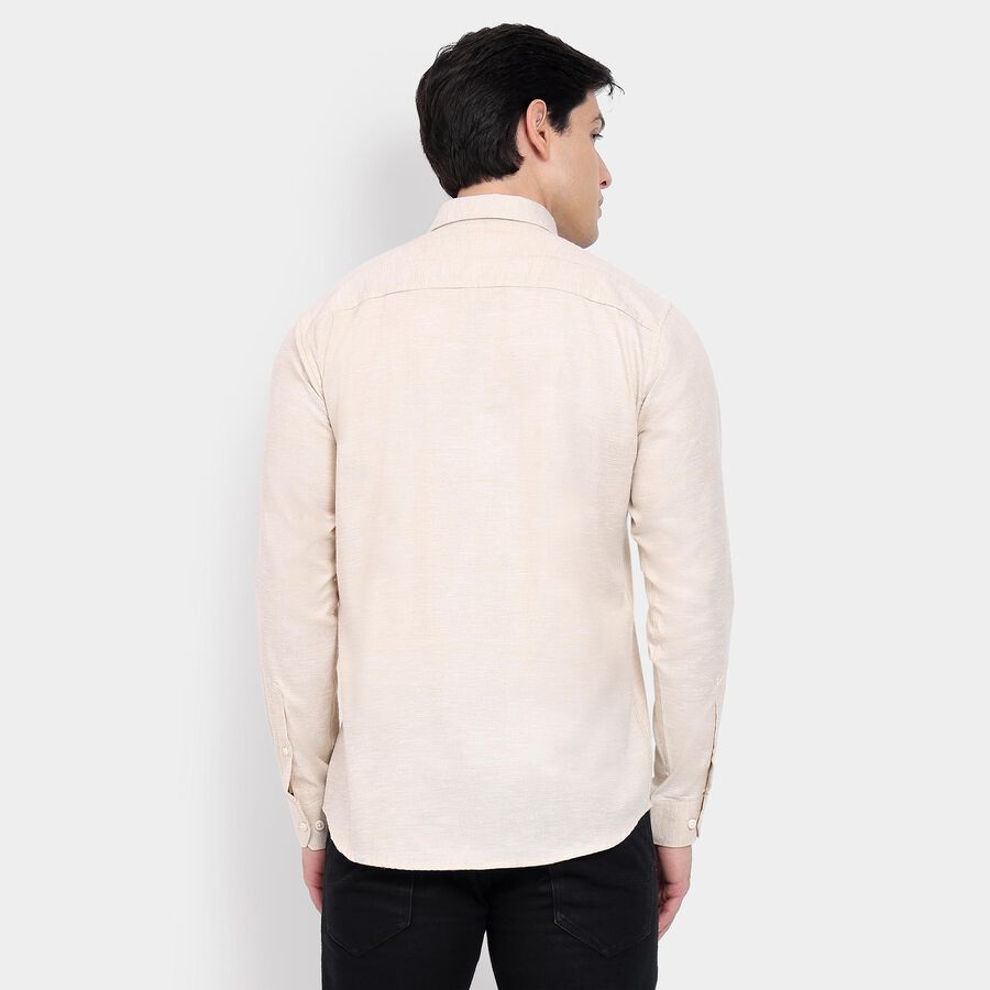 Men's Casual Shirt, Beige, large image number null