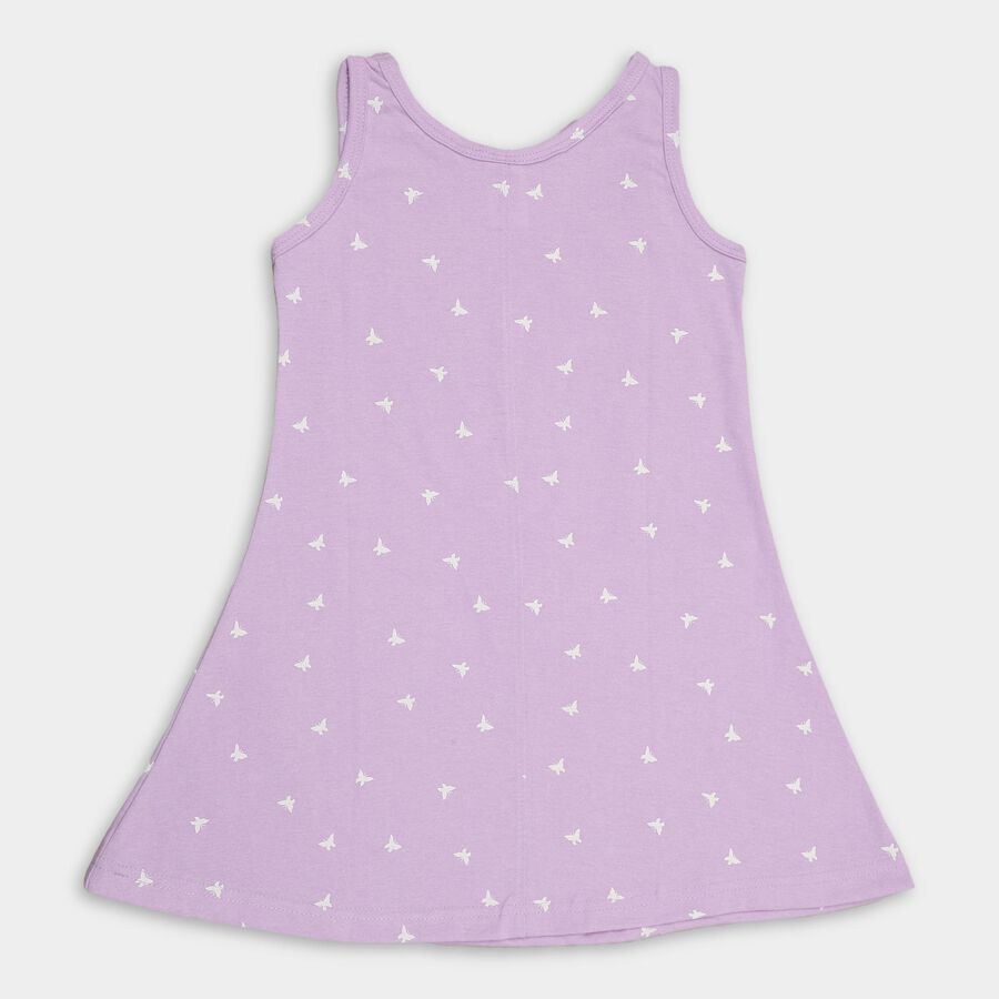 Girls' Frock , Lilac, large