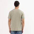 Men's Round Neck Half Sleeves T-Shirt, Light Green, small image number null