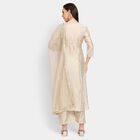 Ladies' Kurta Pyjama Set with Dupatta, हल्का ग्रे, small image number null