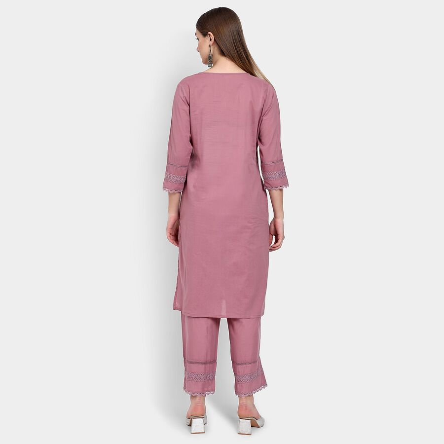 Ladies' 100% Cotton Ethnic Set , Purple, large image number null