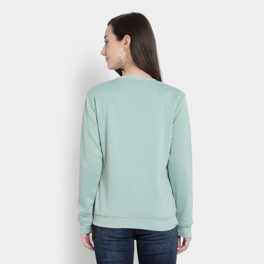 Round Neck Sweatshirt, Light Green, large image number null