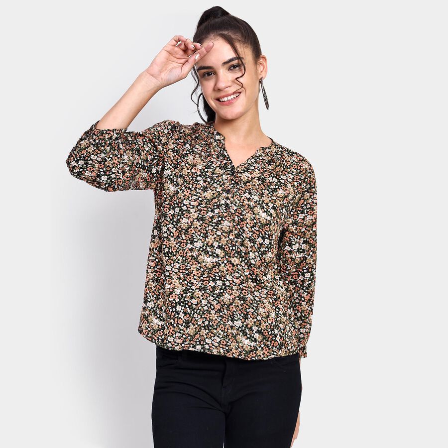 Ladies' Top , काला, large image number null