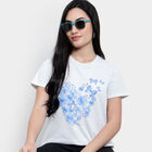 Round Neck T-Shirt, Ecru Melange, small image number null