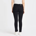Basic Wash High Rise Skinny Jeans, काला, small image number null