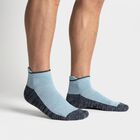 Men Ankle Length Regular Fit Pack of 3 Socks ( Black, Blue, Charcoal ), हल्का नीला, small