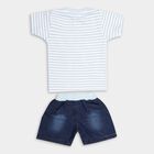 Infant Boys' 100% Cotton Baba Suit, सफ़ेद, small