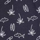 Boys All Over Print Pyjama, Navy Blue, small image number null