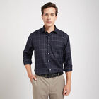 Checks Formal Shirt, Navy Blue, small image number null