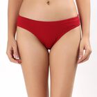 Women's Deep Crimson Red Bikini Panty, Maroon, small