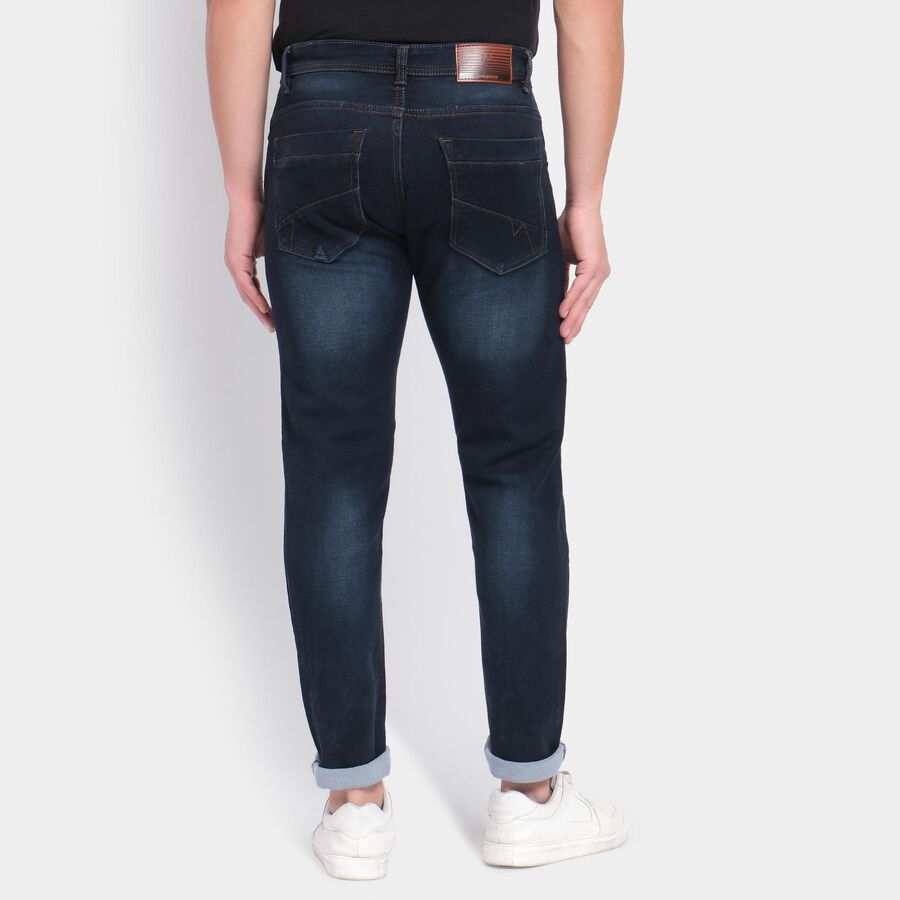 Men's Slim Fit Jeans , गहरा नीला, large image number null