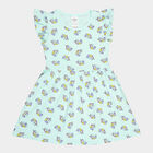 Girls Cotton Frock, Aqua, small image number null