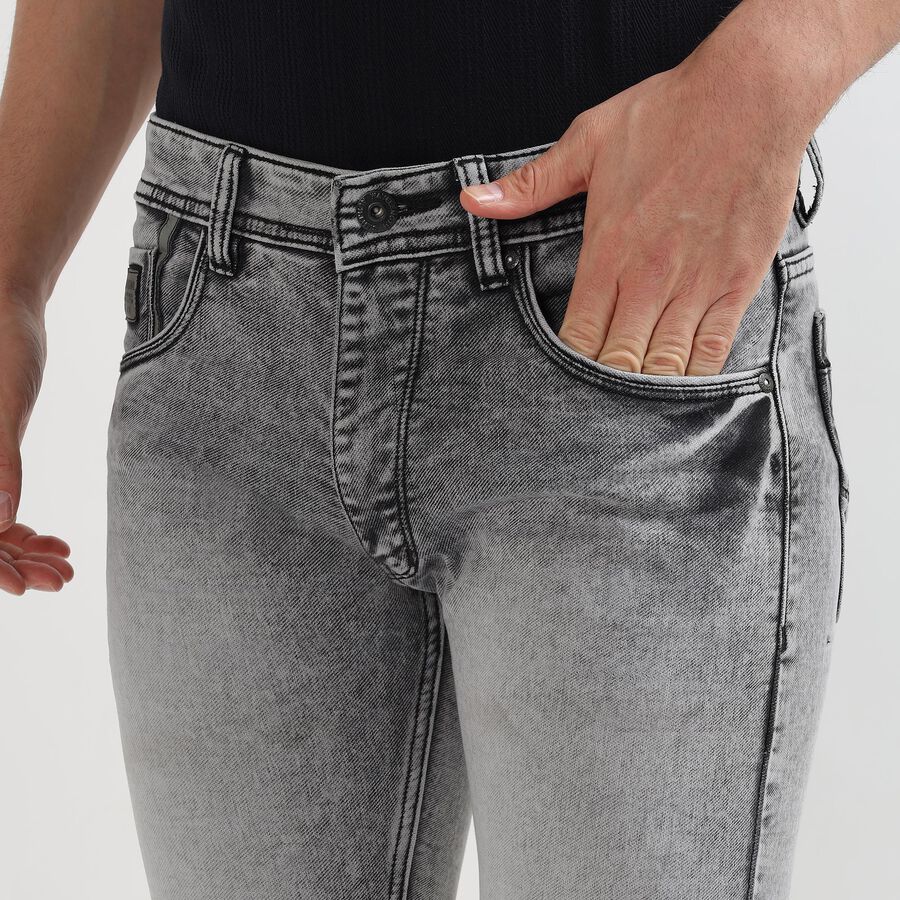 Men's Skinny Jeans, हल्का ग्रे, large image number null