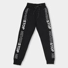 Boys' Jet Black Jogger Pyjama, Black, small image number null