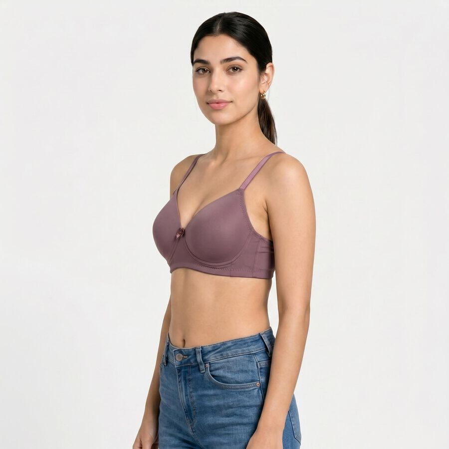 Women's Purple T-Shirt Bra, Purple, large