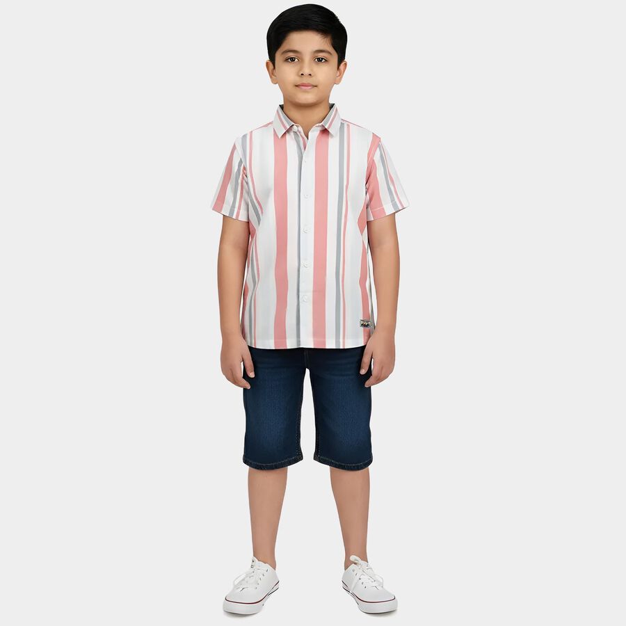 Boys' Casual Shirt, सफ़ेद, large