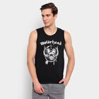 Solid Sleeveless T-Shirt, Black, small image number null