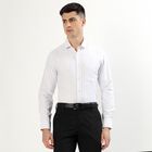 Men's Snow White Classic Collar Formal Shirt, सफ़ेद, small image number null