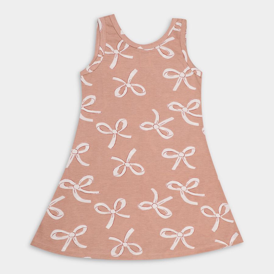 Girls' Frock, हल्का गुलाबी, large image number null